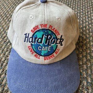 Vintage Hard Rock Cafe Hat Cap Snapback Myrtle Beach SC Save the Planet 1990s T1